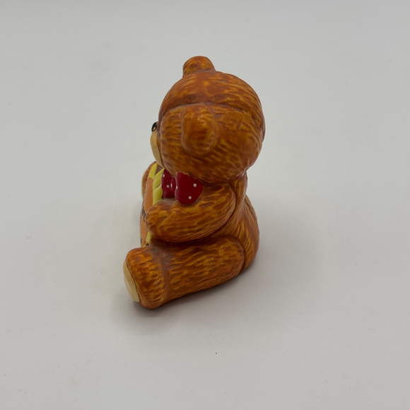 Vintage 1985 Lucy & Me Bear Figurine You Are My Sunshine Lucy Rigg Korea 3 Inch - Picture 2 of 10